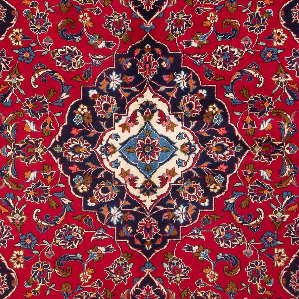Persisk tæppe - Keshan - 250 x 152 cm - rød