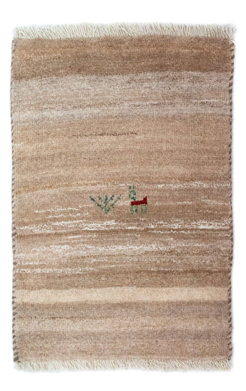 Gabbeh-tæppe - Persisk - 60 x 40 cm - brun
