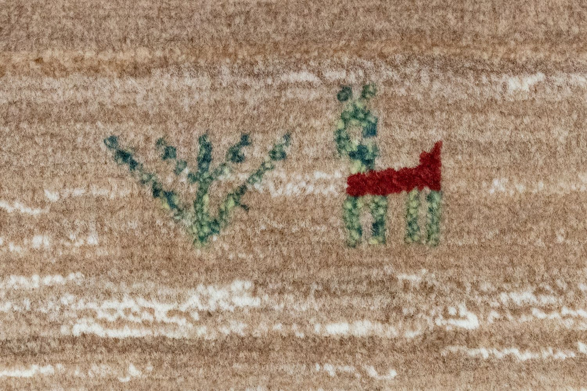 Gabbeh-tæppe - Persisk - 60 x 40 cm - brun