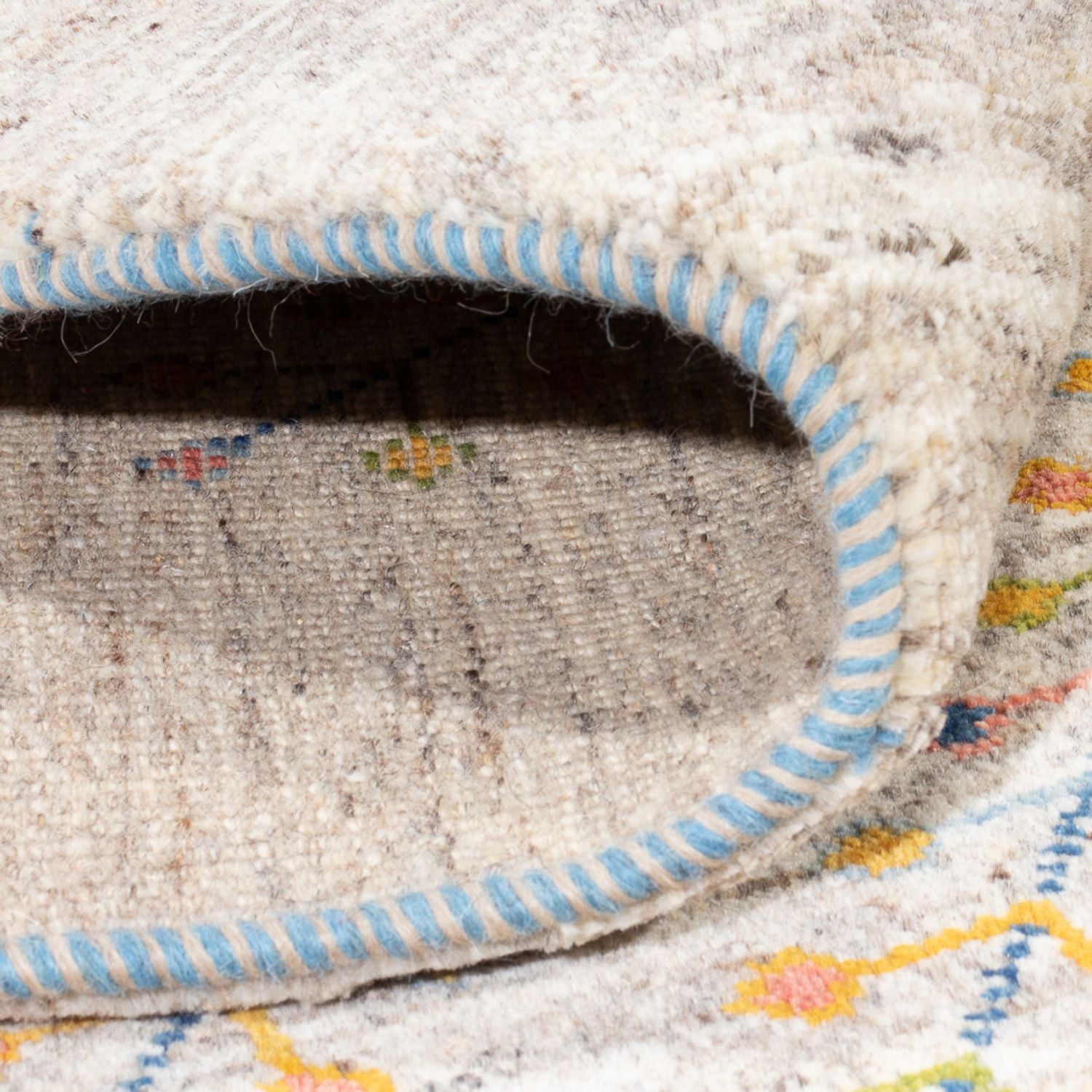 Gabbeh-tæppe - Persisk - 200 x 151 cm - mørk beige