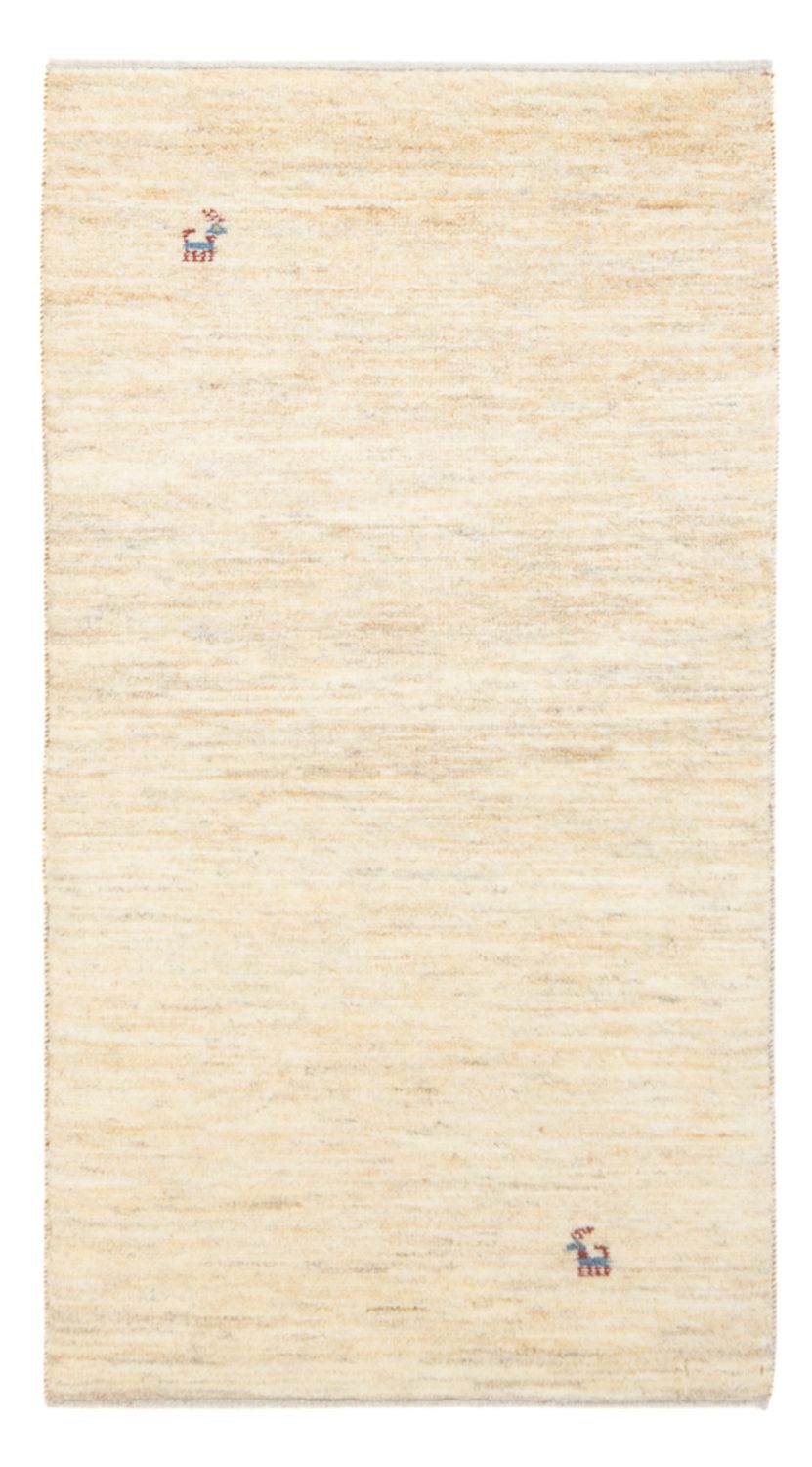 Gabbeh-tæppe - Persisk - 139 x 71 cm - lys beige