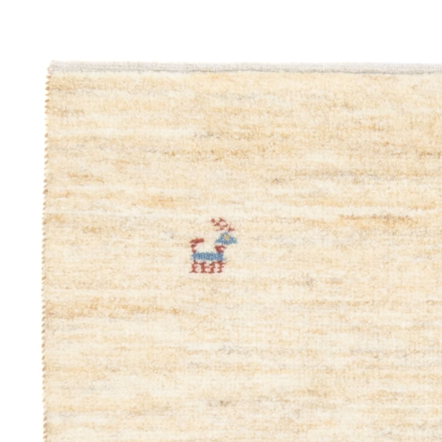 Gabbeh-tæppe - Persisk - 139 x 71 cm - lys beige