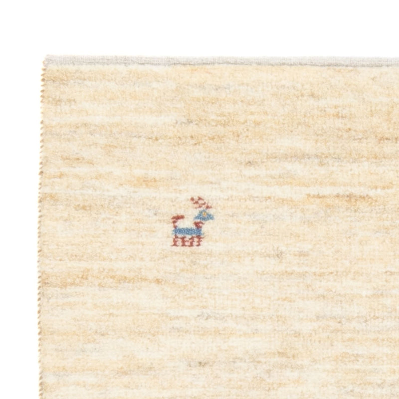 Gabbeh-tæppe - Persisk - 139 x 71 cm - lys beige