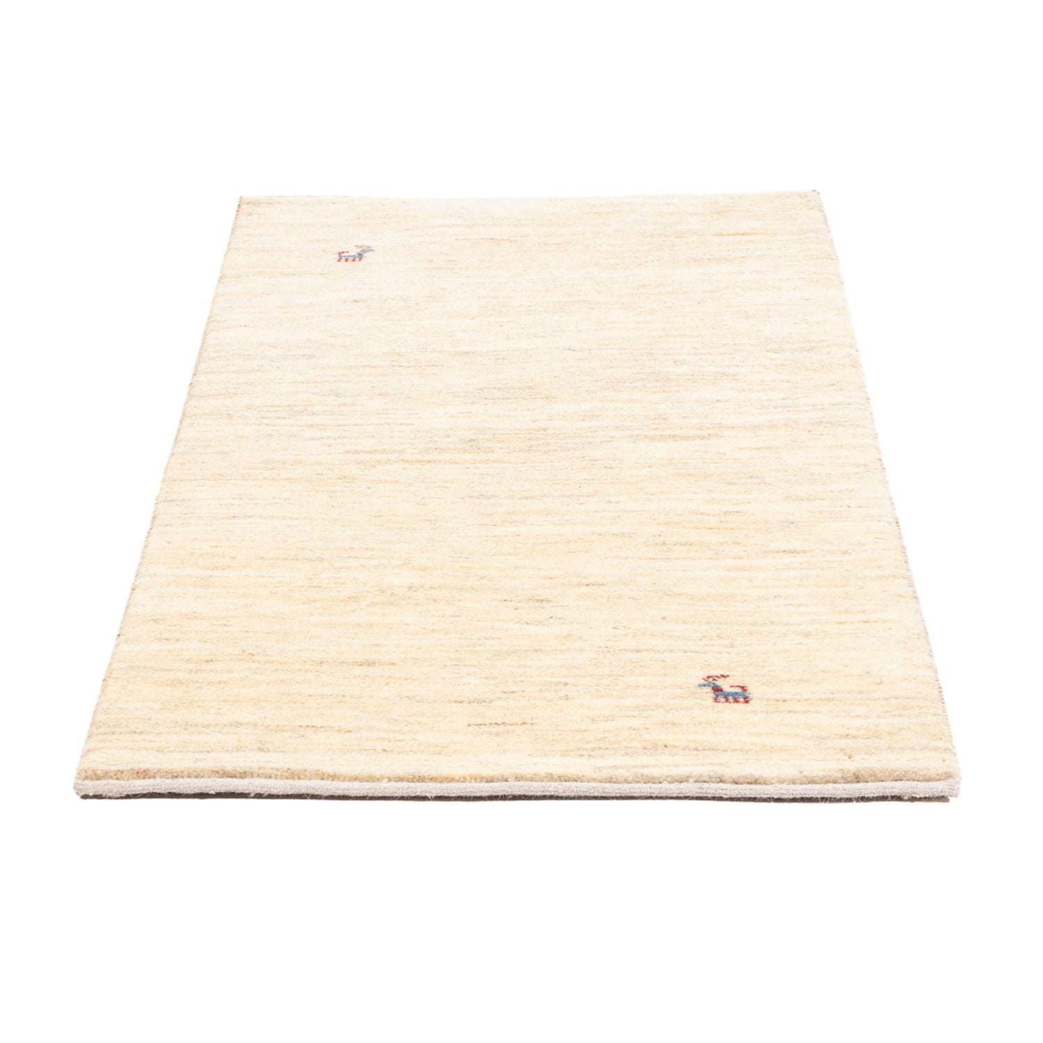 Gabbeh-tæppe - Persisk - 139 x 71 cm - lys beige