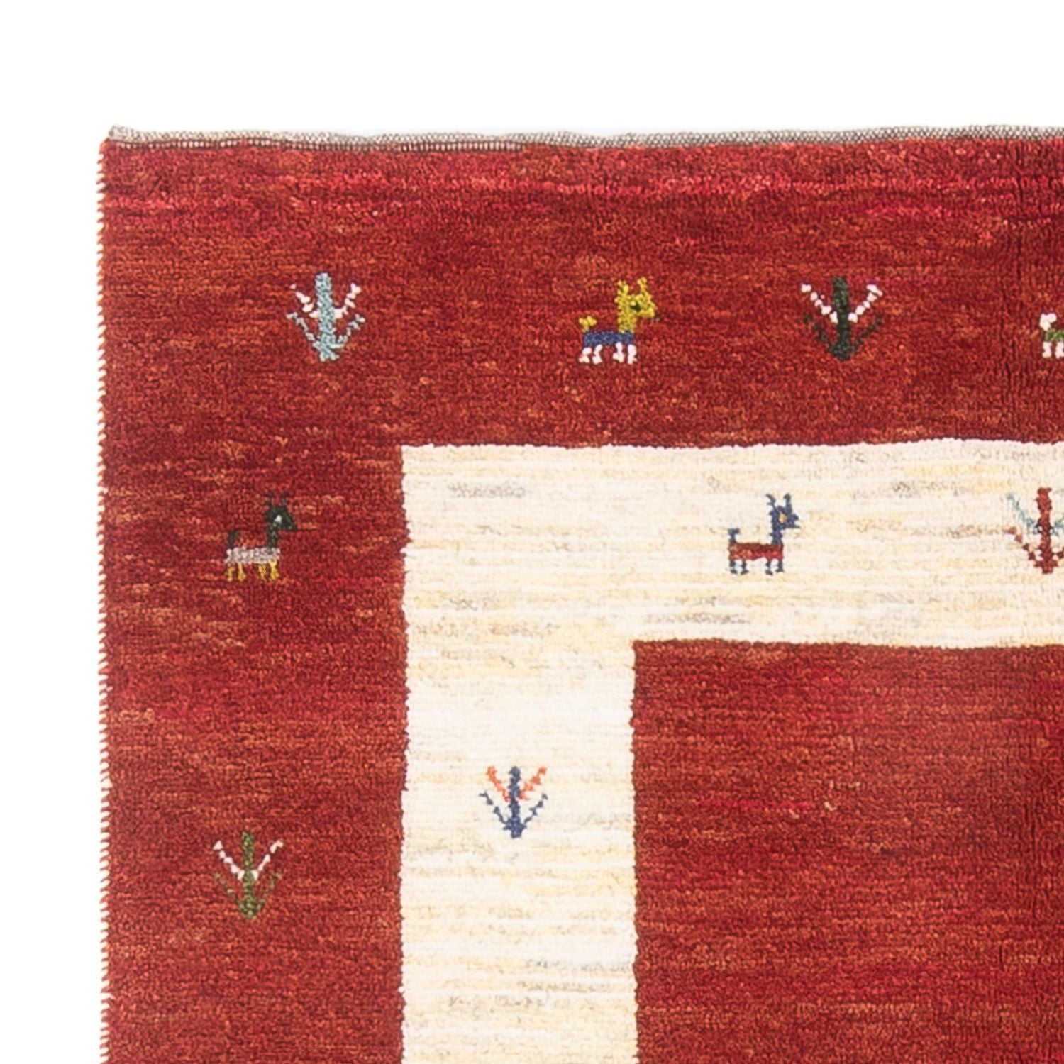 Gabbeh-tæppe - Persisk - 175 x 122 cm - flerfarvet
