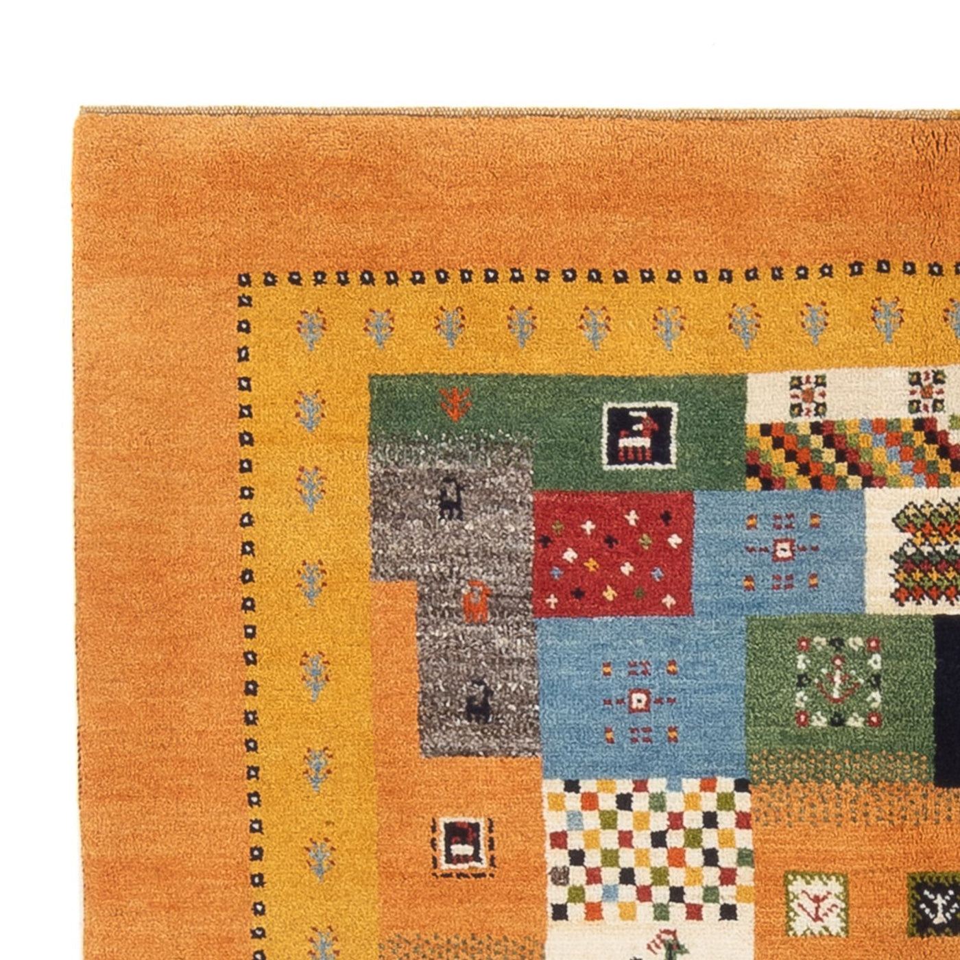 Persisk Gabbeh Tæppe 197x149cm - Perserteppich Wollteppich
