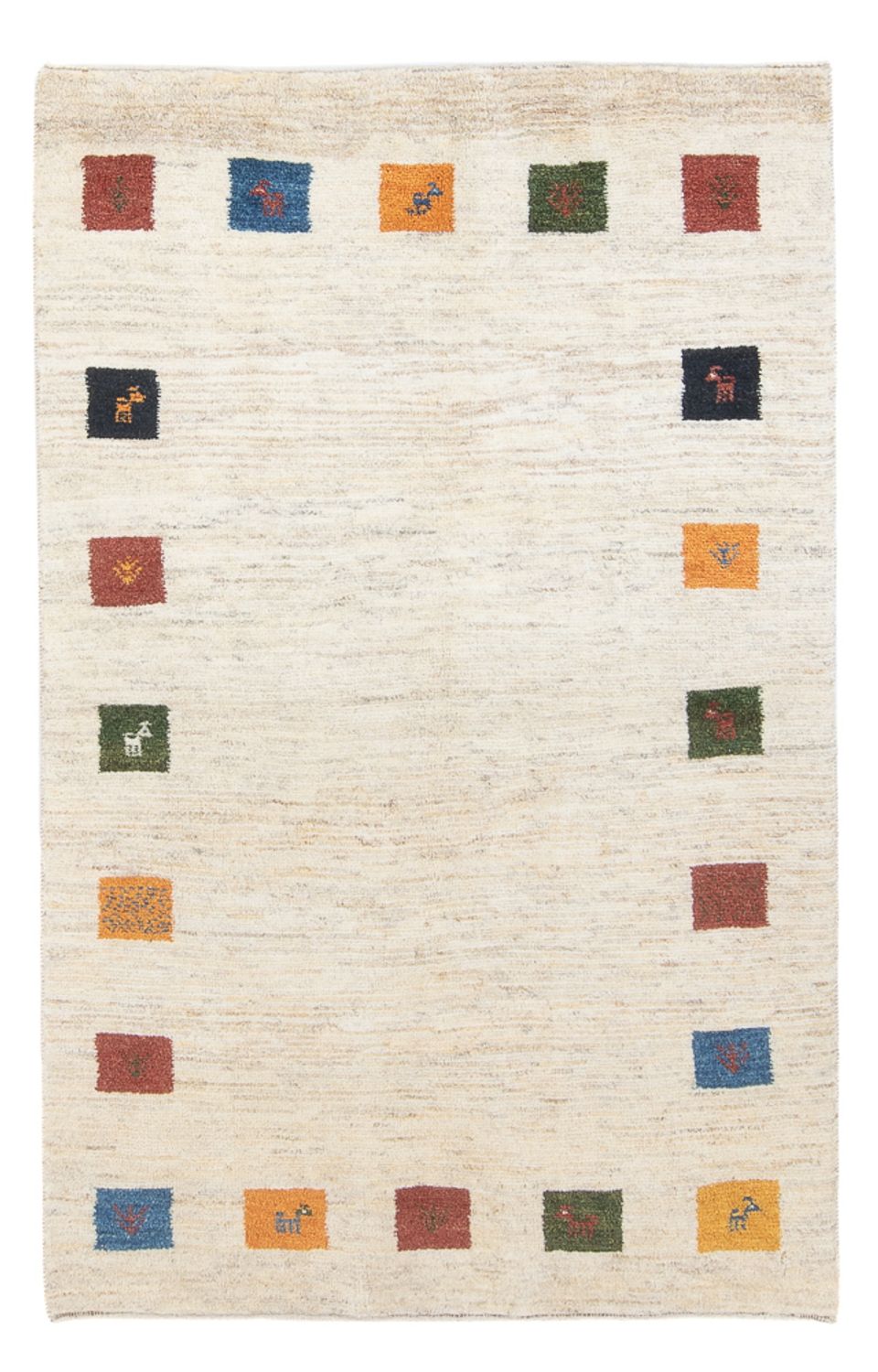 Gabbeh-tæppe - Persisk - 182 x 112 cm - flerfarvet