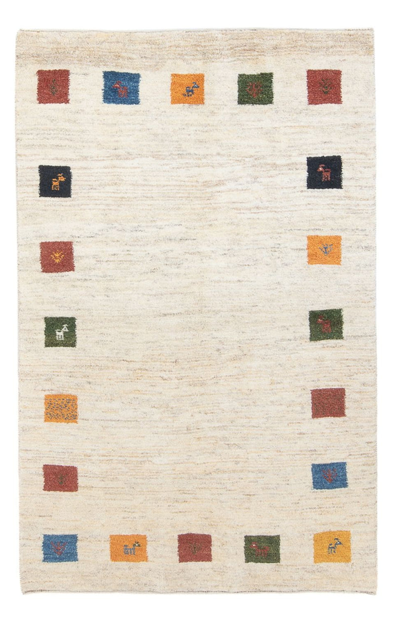 Gabbeh-tæppe - Persisk - 182 x 112 cm - flerfarvet