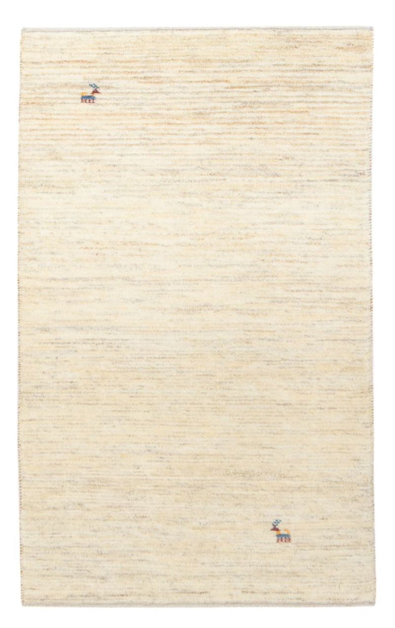 Gabbeh-tæppe - Persisk - 137 x 73 cm - lys beige