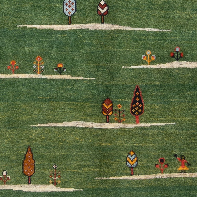 Gabbeh-tæppe - Persisk - 183 x 120 cm - grøn