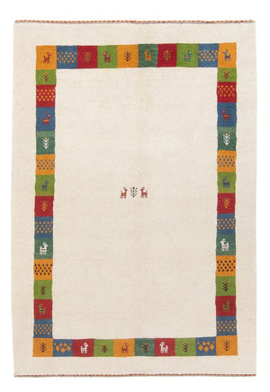 Gabbeh-tæppe - Persisk - 182 x 119 cm - flerfarvet