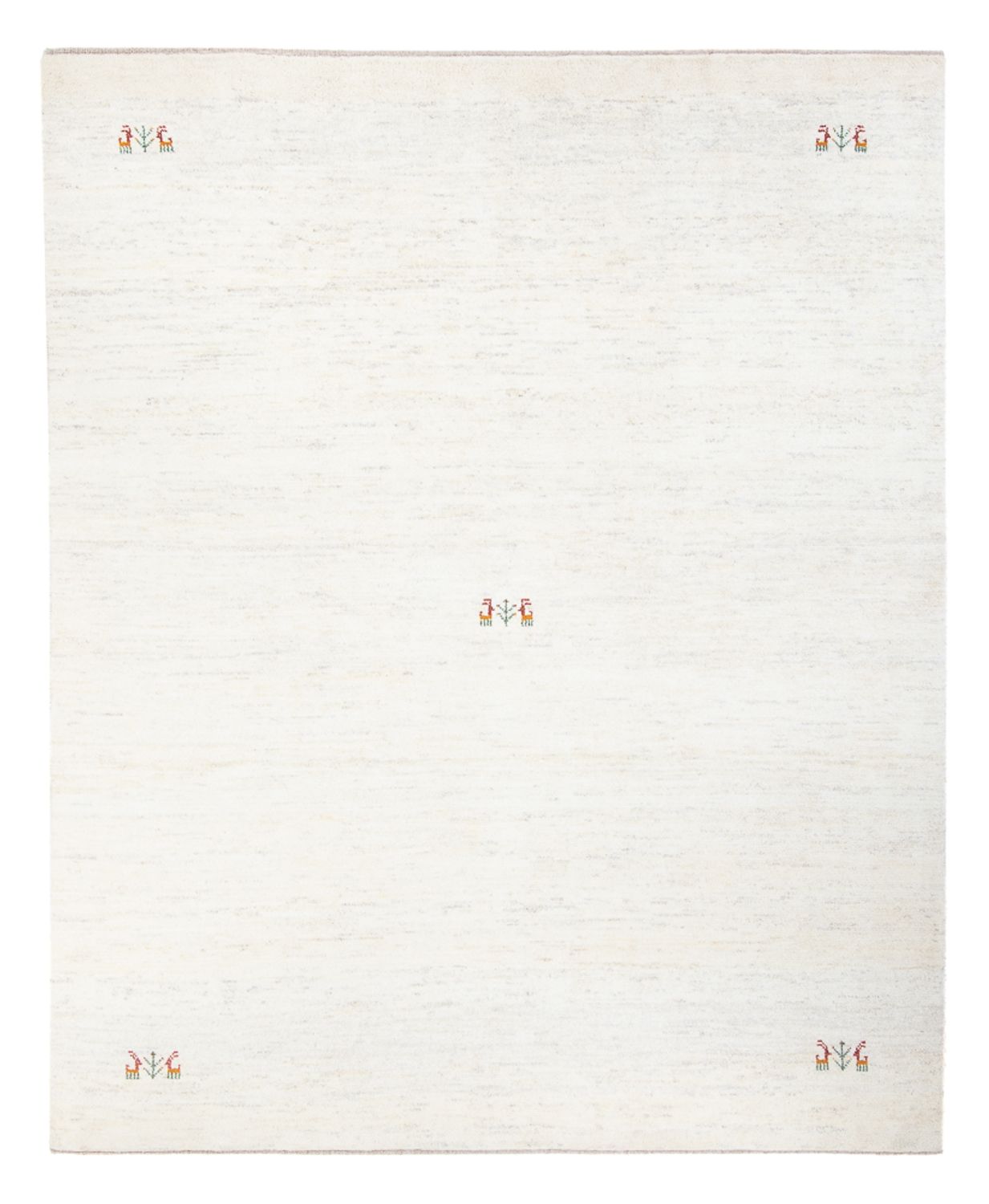Gabbeh-tæppe - Persisk - 243 x 198 cm - hvid