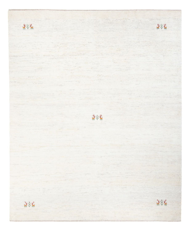 Gabbeh-tæppe - Persisk - 243 x 198 cm - hvid