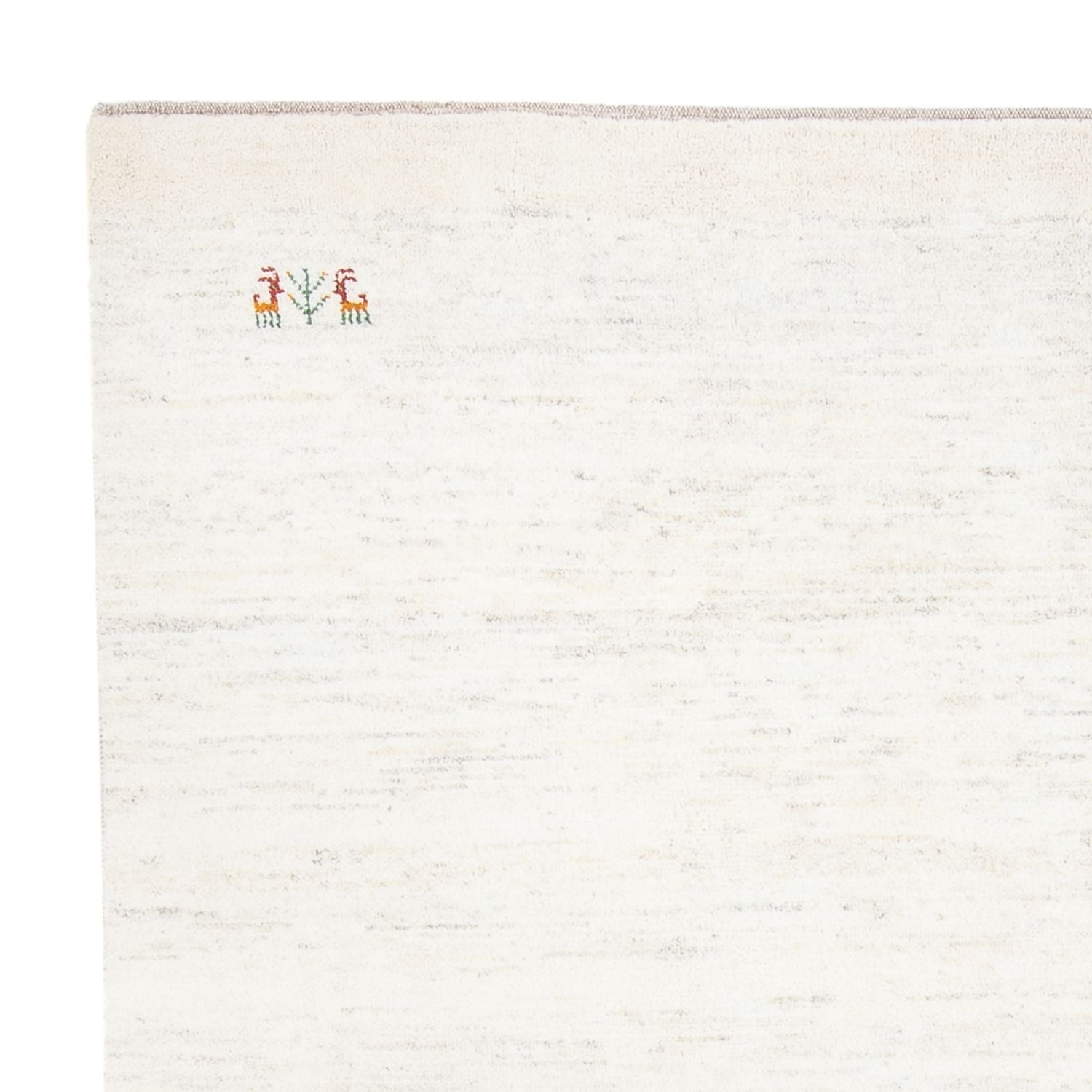 Gabbeh-tæppe - Persisk - 243 x 198 cm - hvid