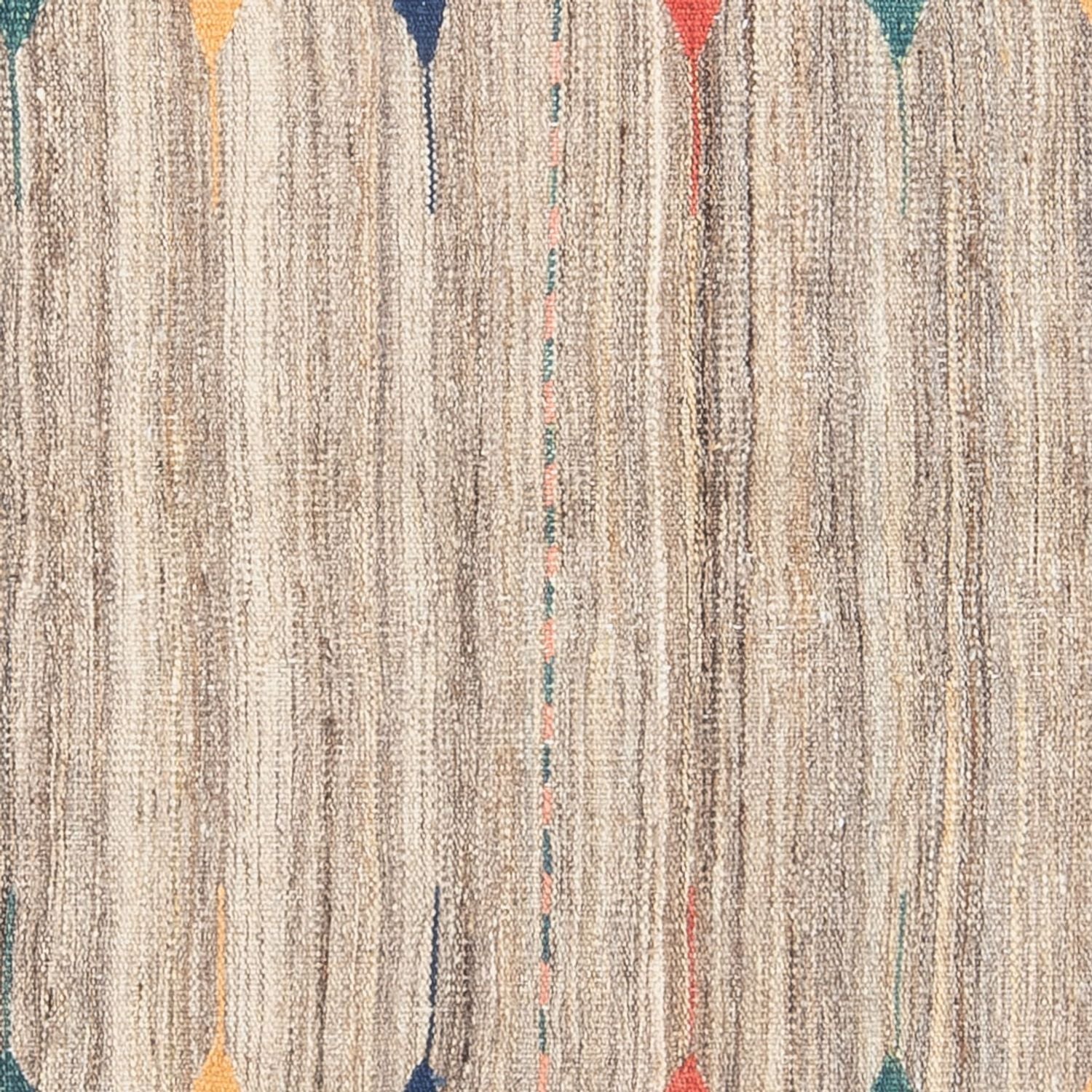 Kelim-tæppe - orientalsk firkantet  - 128 x 125 cm - mintgrøn