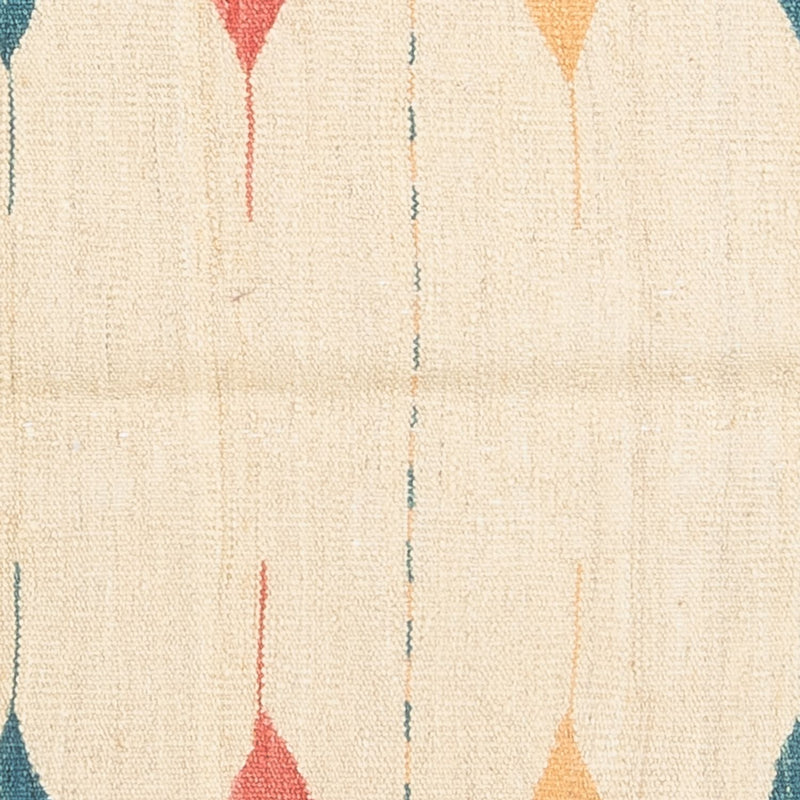 Kelim-tæppe - orientalsk firkantet  - 129 x 125 cm - mintgrøn