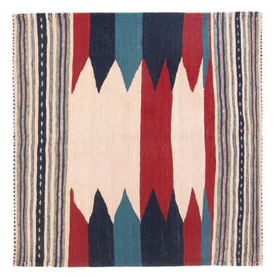 Kelim-tæppe - orientalsk - 136 x 125 cm - mintgrøn