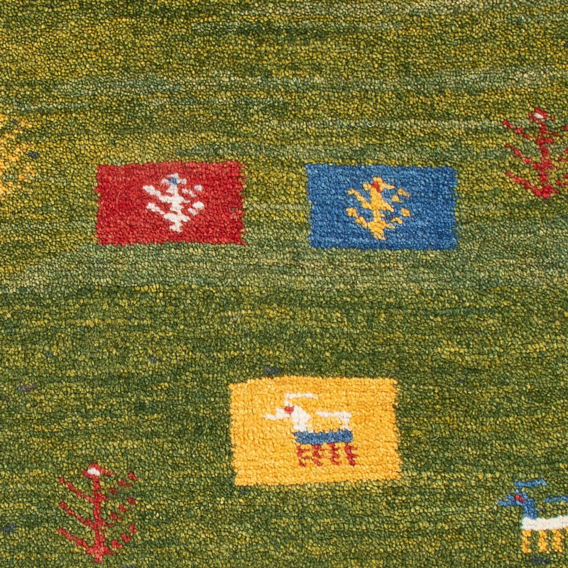 Gabbeh-tæppe - Persisk - 85 x 55 cm - flerfarvet
