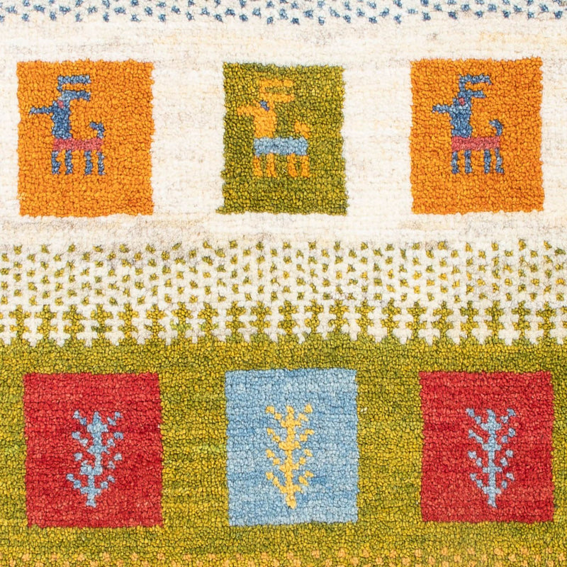 Gabbeh-tæppe - Persisk - 90 x 60 cm - flerfarvet