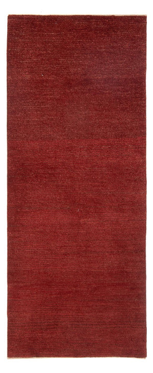 Løber Gabbeh-tæppe - Persisk - 195 x 82 cm - mørkerød