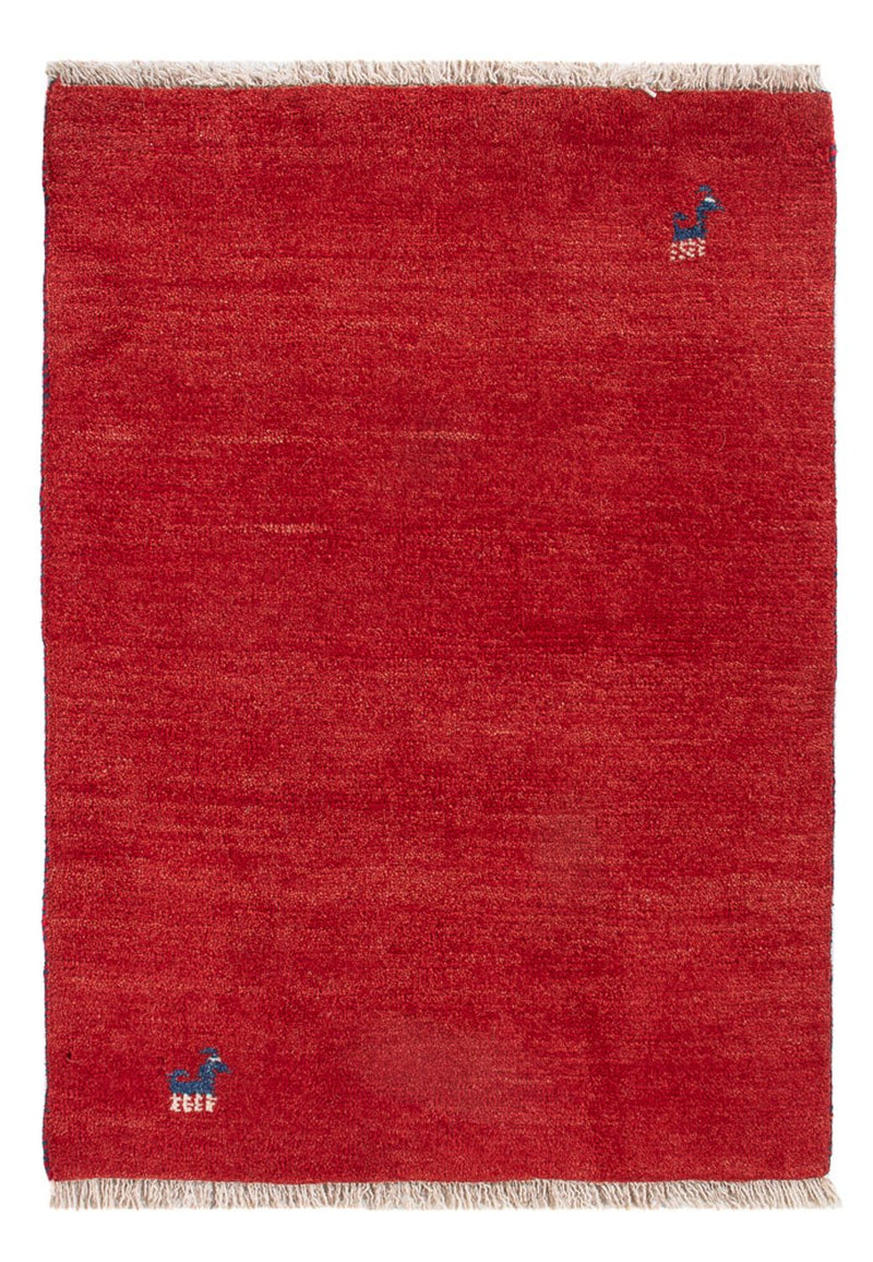 Gabbeh-tæppe - Persisk - 84 x 60 cm - rød