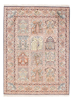 Silketæppe - Kashmir Silk - 178 x 123 cm - beige