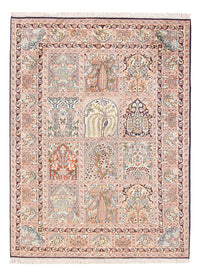 Silketæppe - Kashmir Silk - 178 x 123 cm - beige