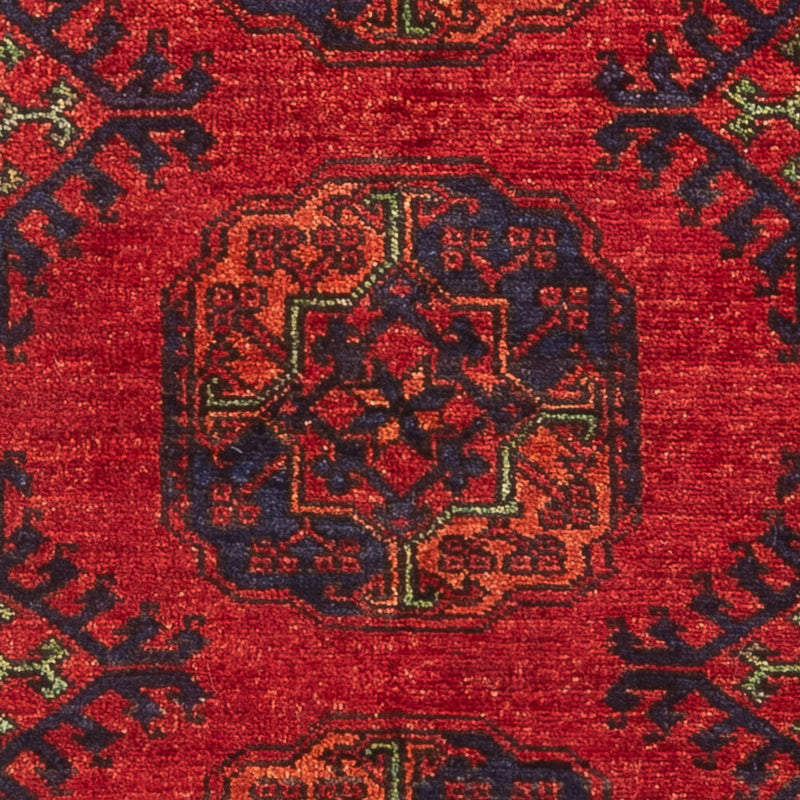 Afghansk tæppe - 136 x 82 cm - rød