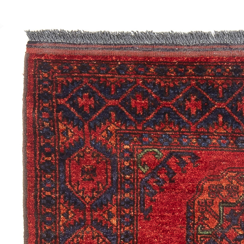Afghansk tæppe - 136 x 82 cm - rød
