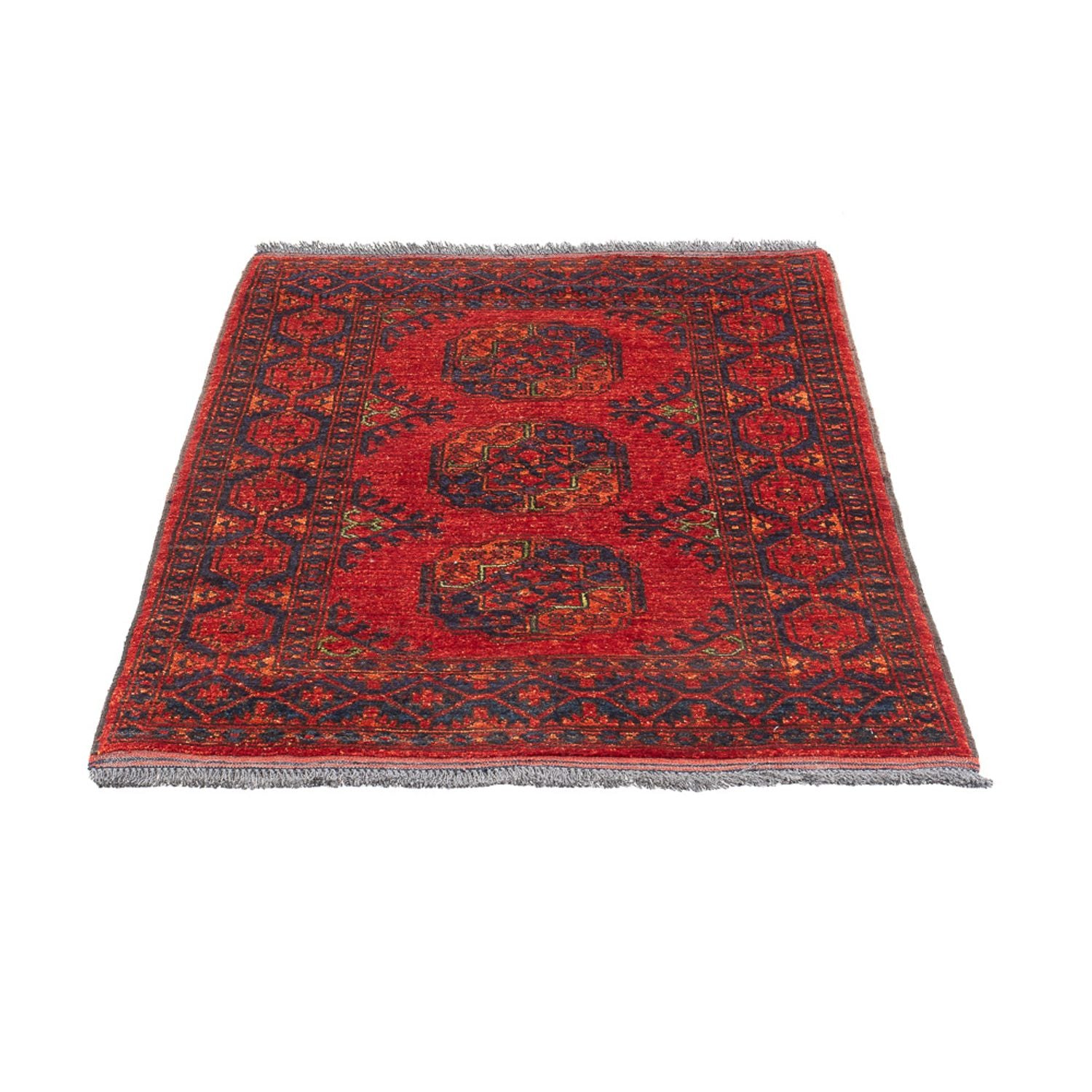 Afghansk tæppe - 136 x 82 cm - rød