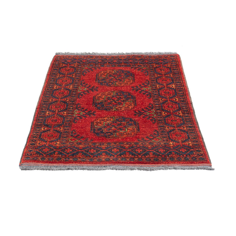 Afghansk tæppe - 136 x 82 cm - rød