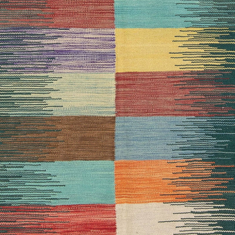 Kelim-tæppe - Trendy - 201 x 143 cm - flerfarvet