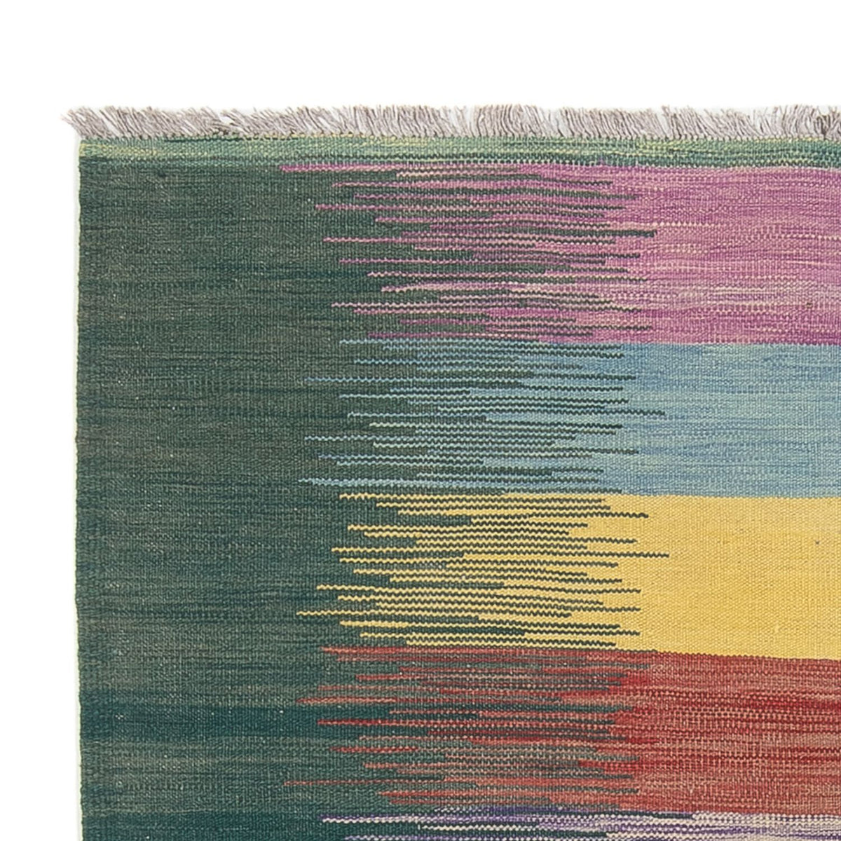 Moderne kilim Tæppe 143x201cm - Uldtæppe