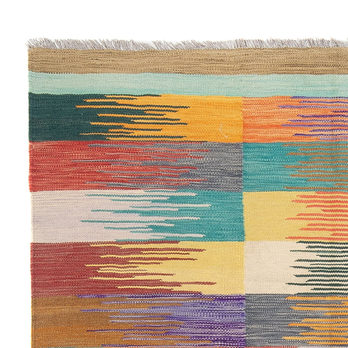 Moderne kilim Tæppe 240x163cm - Uldtæppe