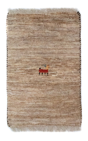 Gabbeh-tæppe - Persisk - 60 x 40 cm - brun