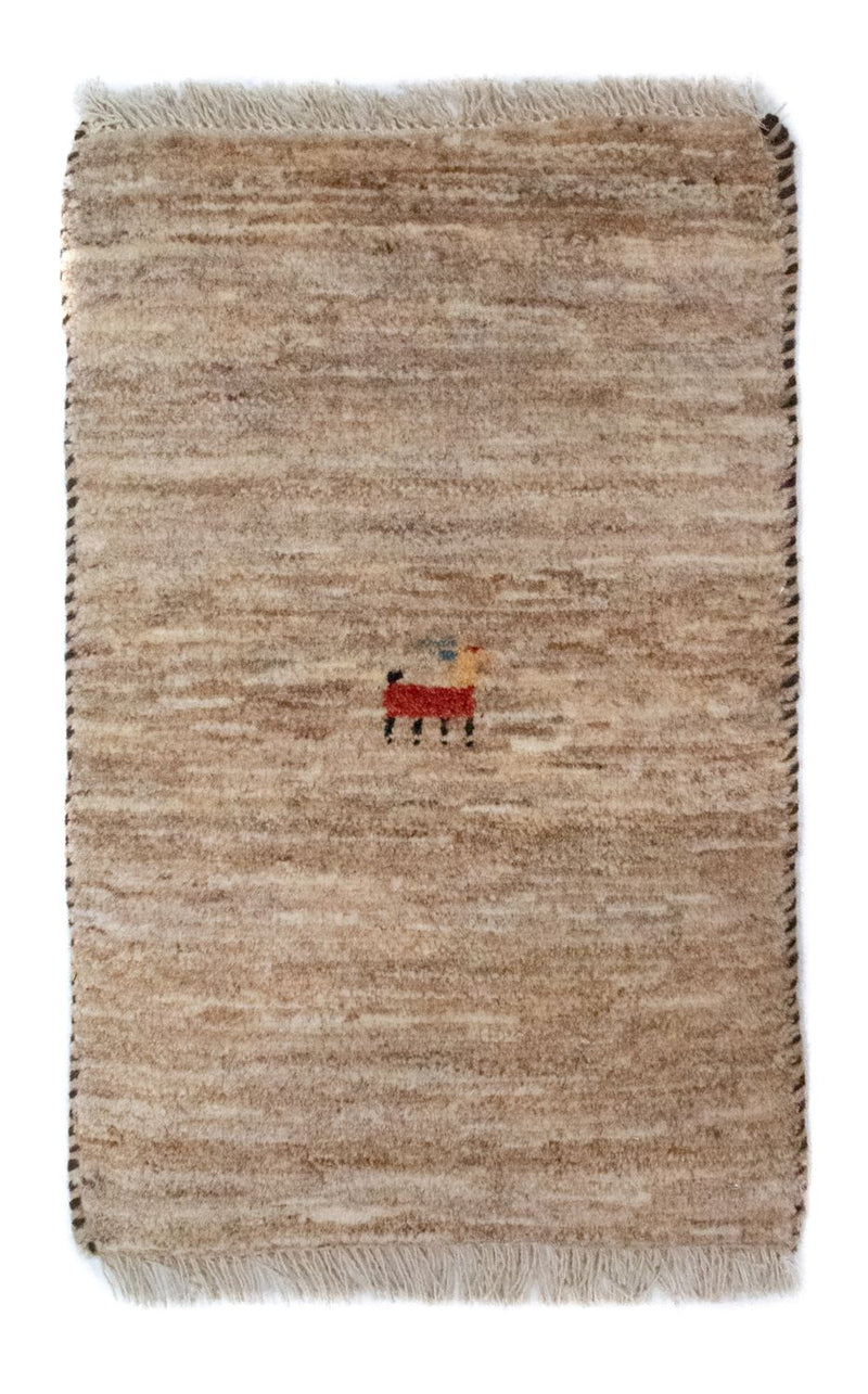 Gabbeh-tæppe - Persisk - 60 x 40 cm - brun