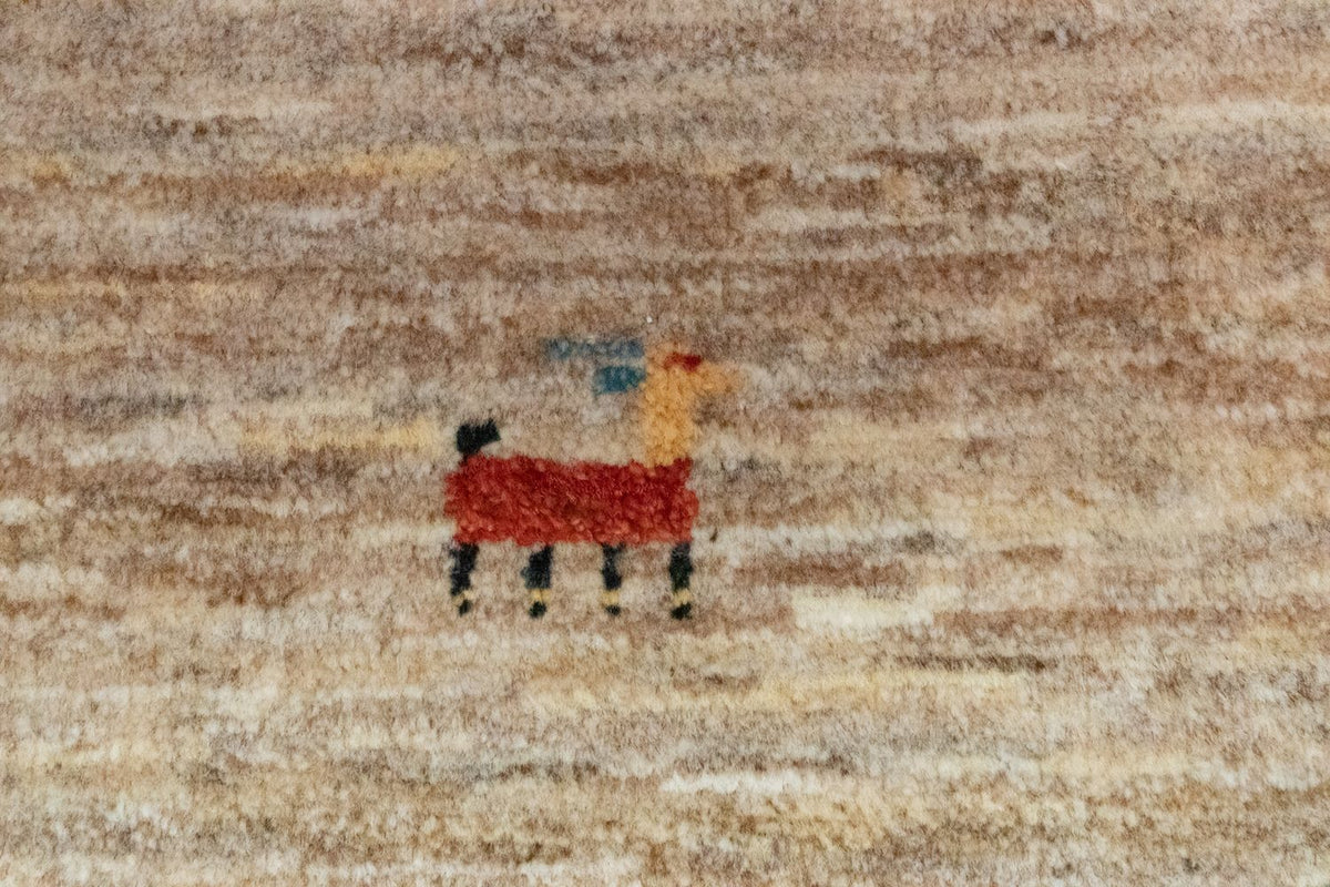 Gabbeh-tæppe - Persisk - 60 x 40 cm - brun