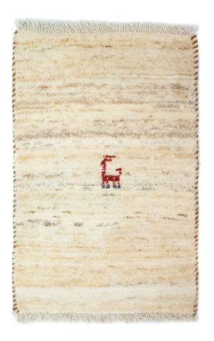 Gabbeh-tæppe - Persisk - 60 x 40 cm - beige