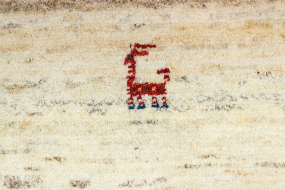 Gabbeh-tæppe - Persisk - 60 x 40 cm - beige