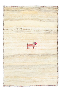 Gabbeh-tæppe - Persisk - 60 x 40 cm - beige