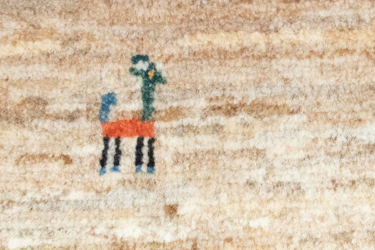 Gabbeh-tæppe - Persisk - 60 x 40 cm - brun