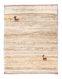 Gabbeh-tæppe - Persisk - 60 x 40 cm - beige
