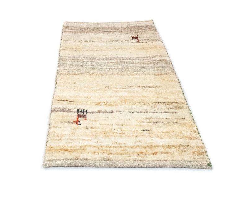 Gabbeh-tæppe - Persisk - 60 x 40 cm - beige