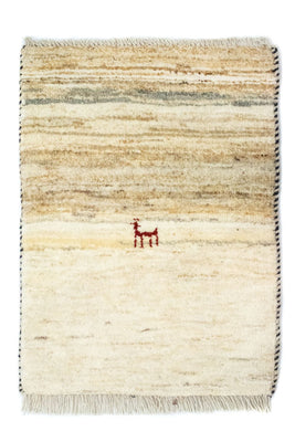 Gabbeh-tæppe - Persisk - 60 x 40 cm - beige