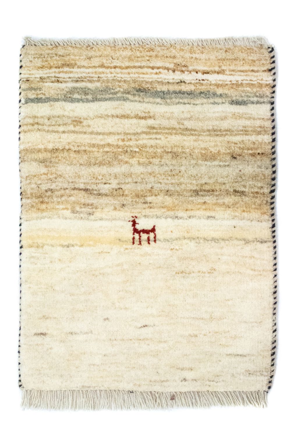 Gabbeh-tæppe - Persisk - 60 x 40 cm - beige
