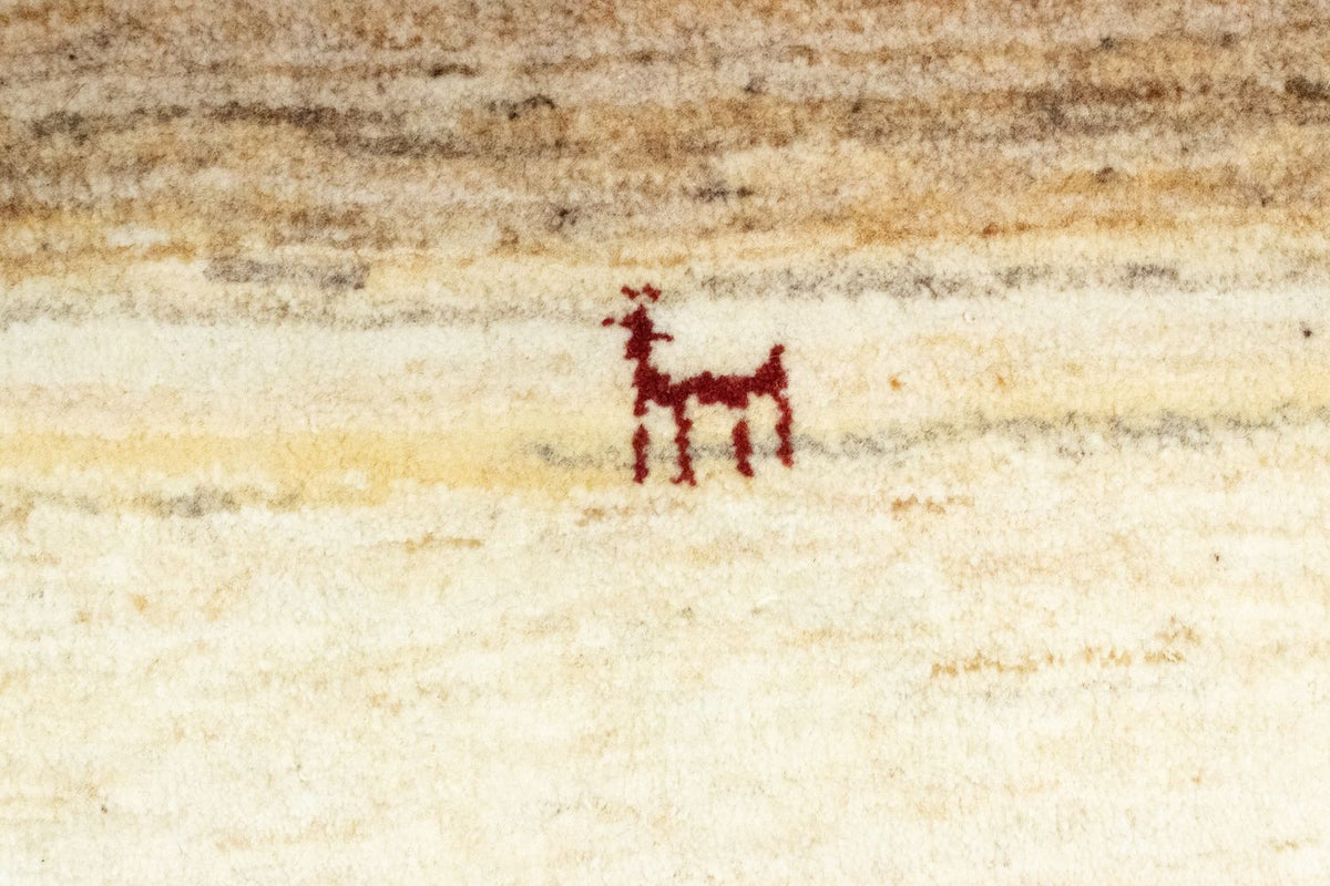 Gabbeh-tæppe - Persisk - 60 x 40 cm - beige