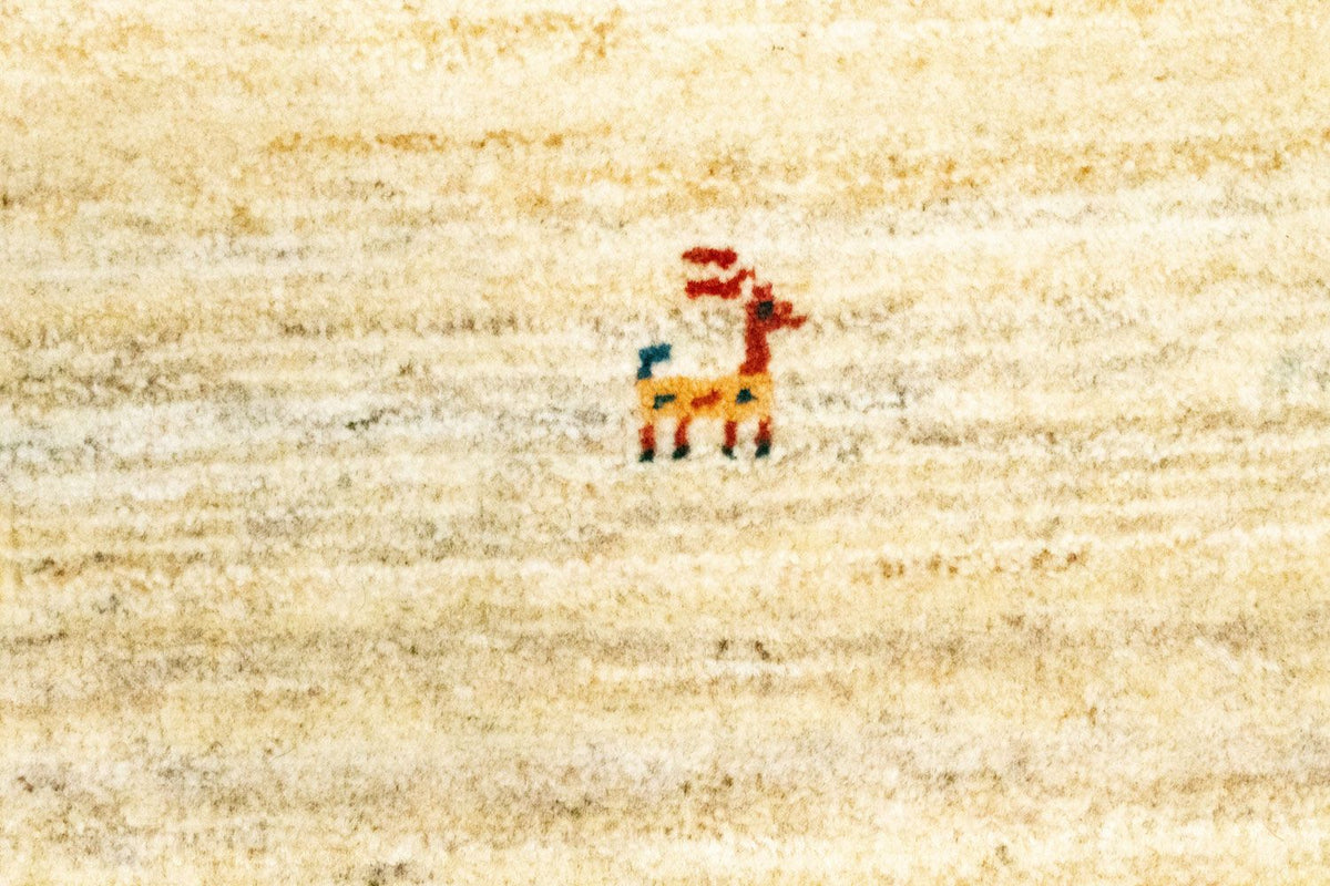 Gabbeh-tæppe - Persisk - 60 x 40 cm - beige