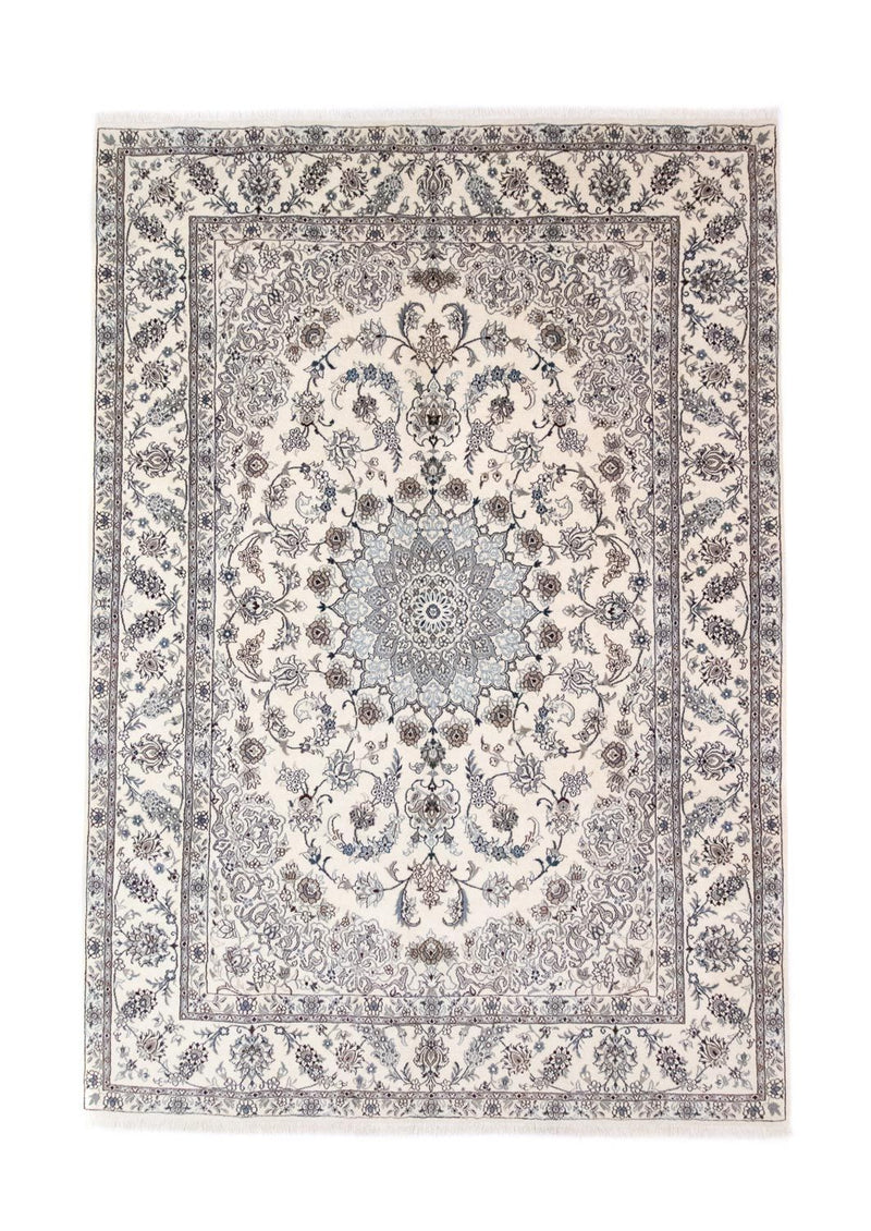 Persisk tæppe - Nain - 350 x 246 cm - naturlig hvid