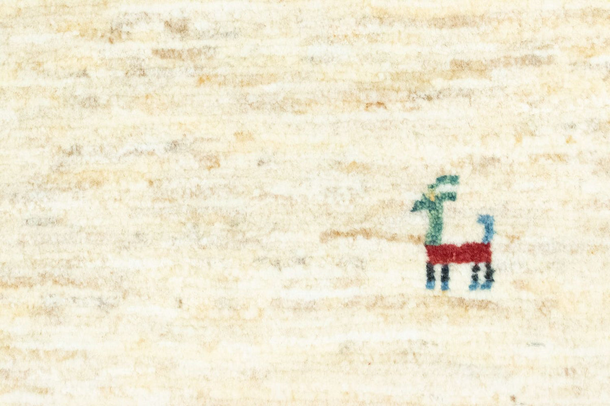 Gabbeh-tæppe - Persisk - 60 x 40 cm - beige