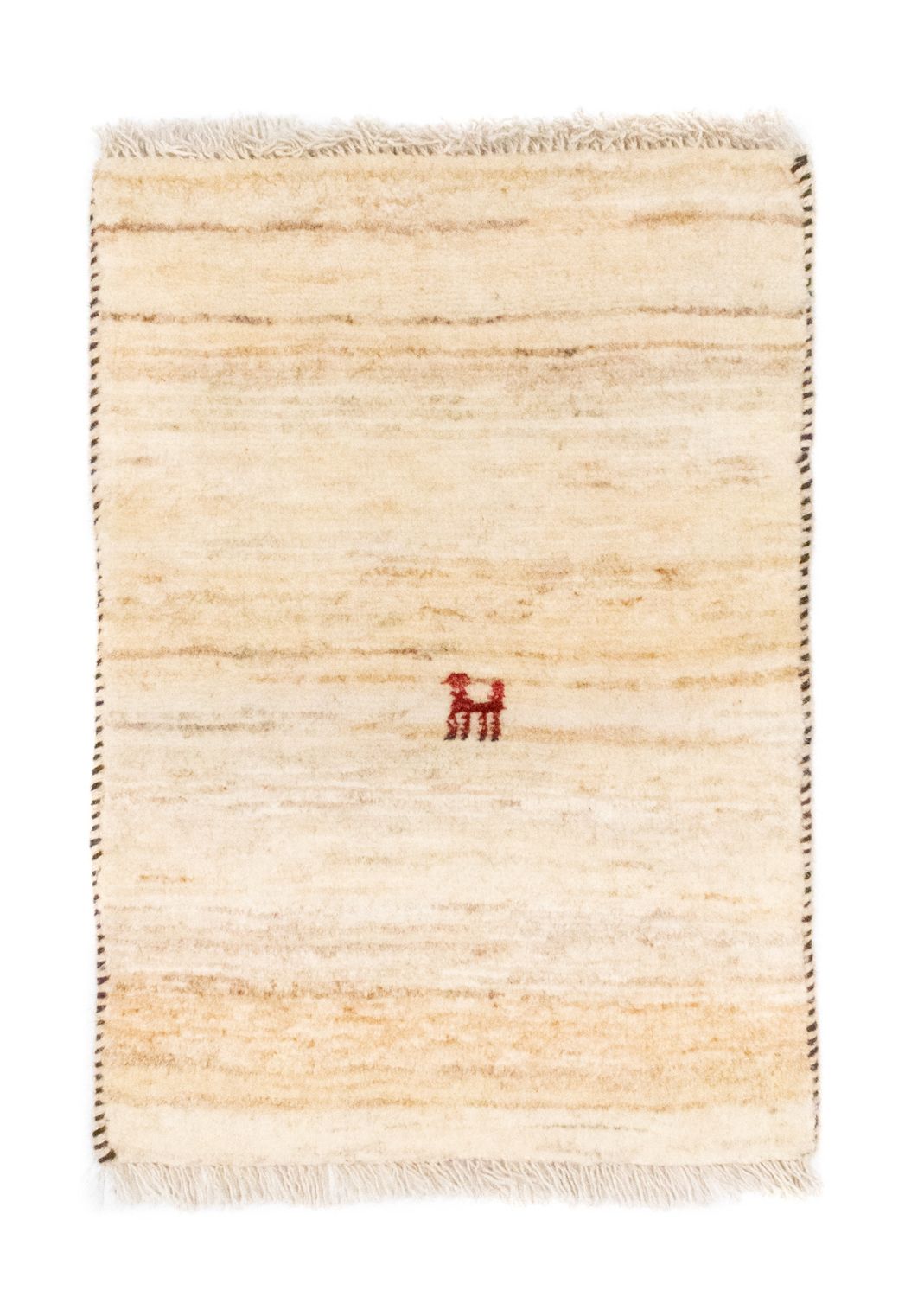 Gabbeh-tæppe - Persisk - 60 x 40 cm - beige